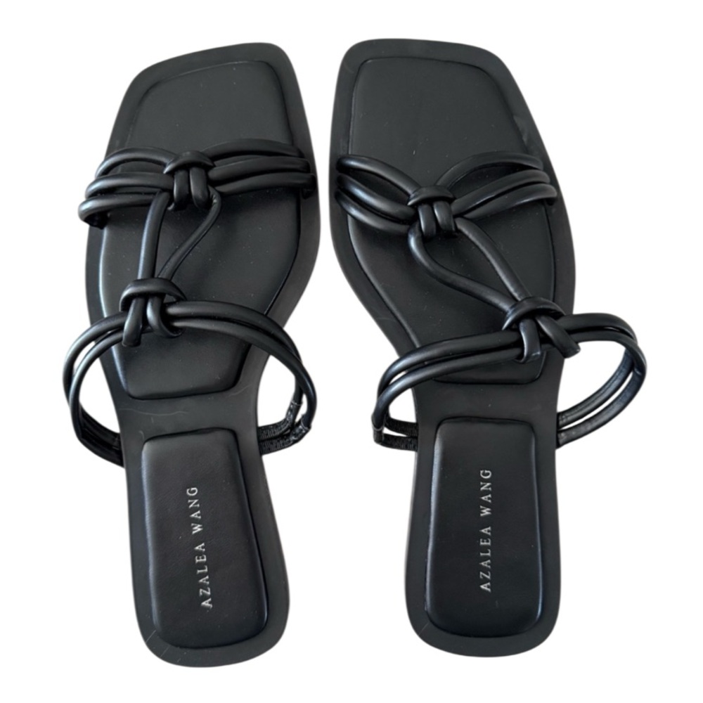 AZALEA WANG Stetson Sandal In Black Size 10 New